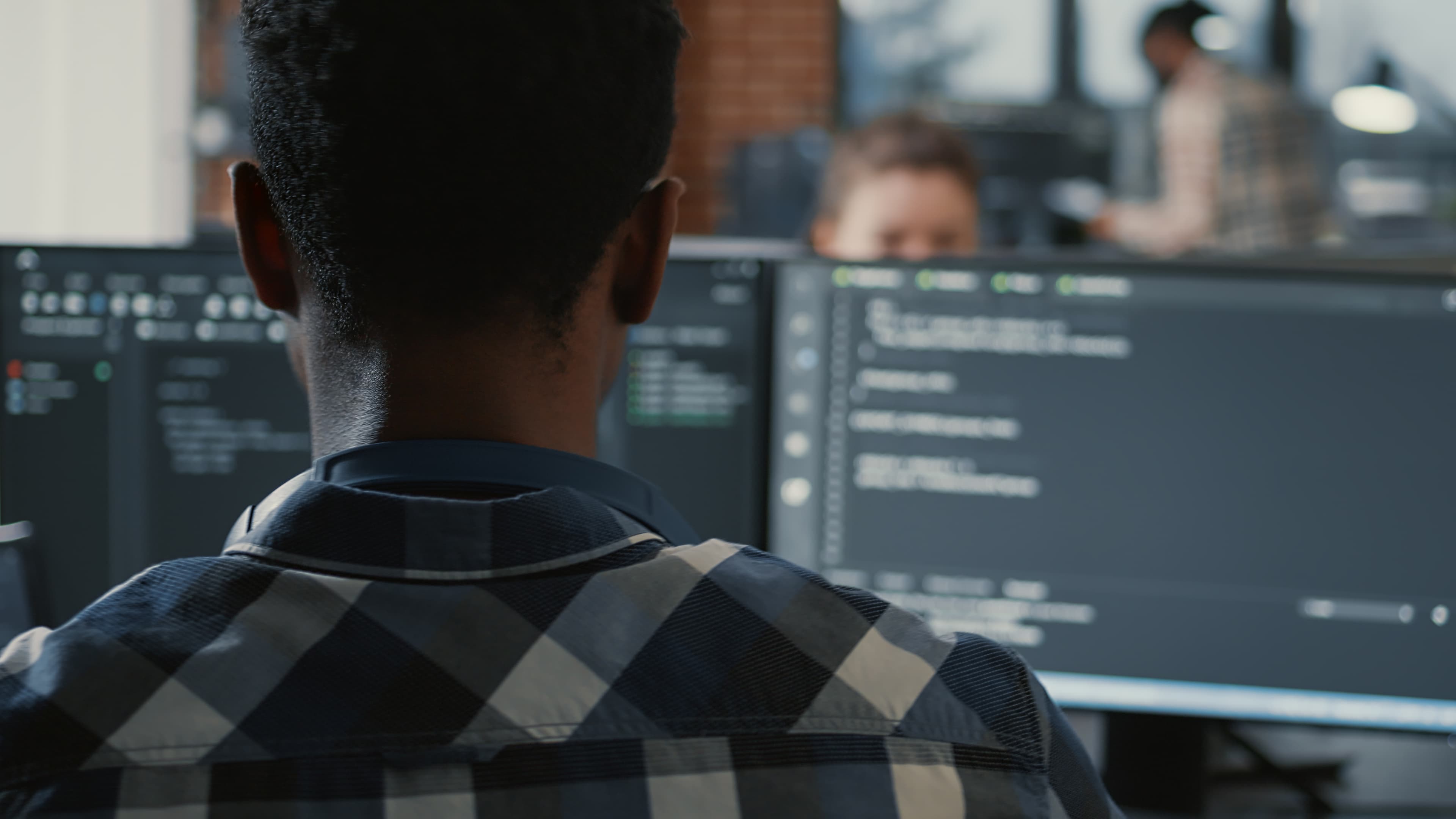 Developers coding